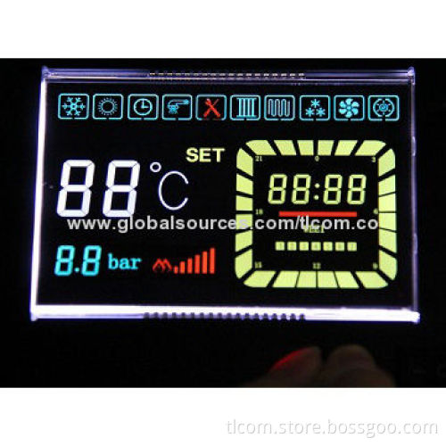 VA Negative Auto Meter LCD Display, High Contrast of 500:1